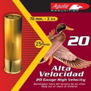 Aguila High-Velocity Birdshot, 20 Gauge, 2 3/4", 1 Oz. Shotshells, 25 Rounds